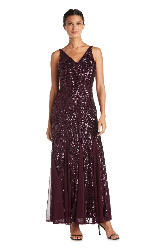 Plum 4P Long Formal Sleeveless Petite Dress Sale