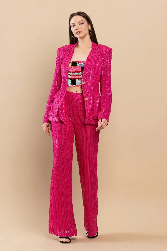 Sequined Jacket 3 Piece Set