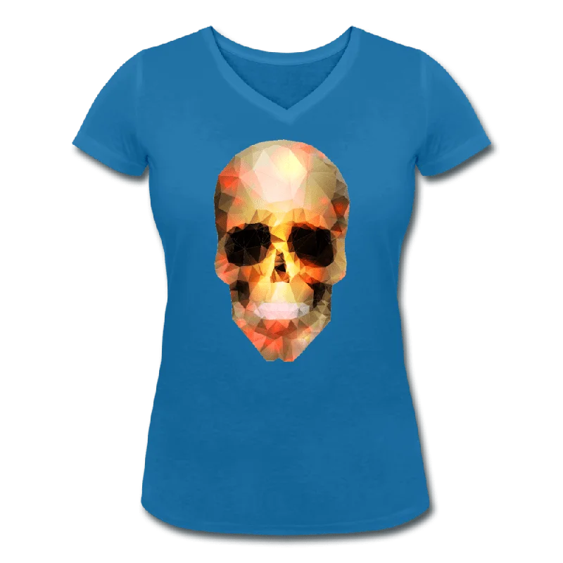 WOMENS HAPPY ORGANIC V-NECK T-SHIRT