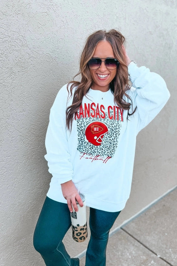 Kansas City Vintage Sweatshirt - White