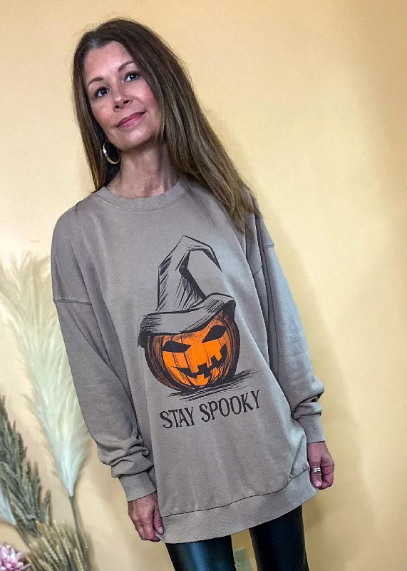 Stay Spooky Oversized Graphic Sweatshirt