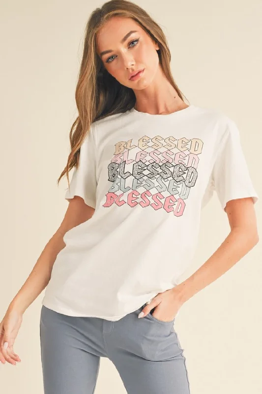 Women's 100% Cotton Graphic Crewneck T-shirt