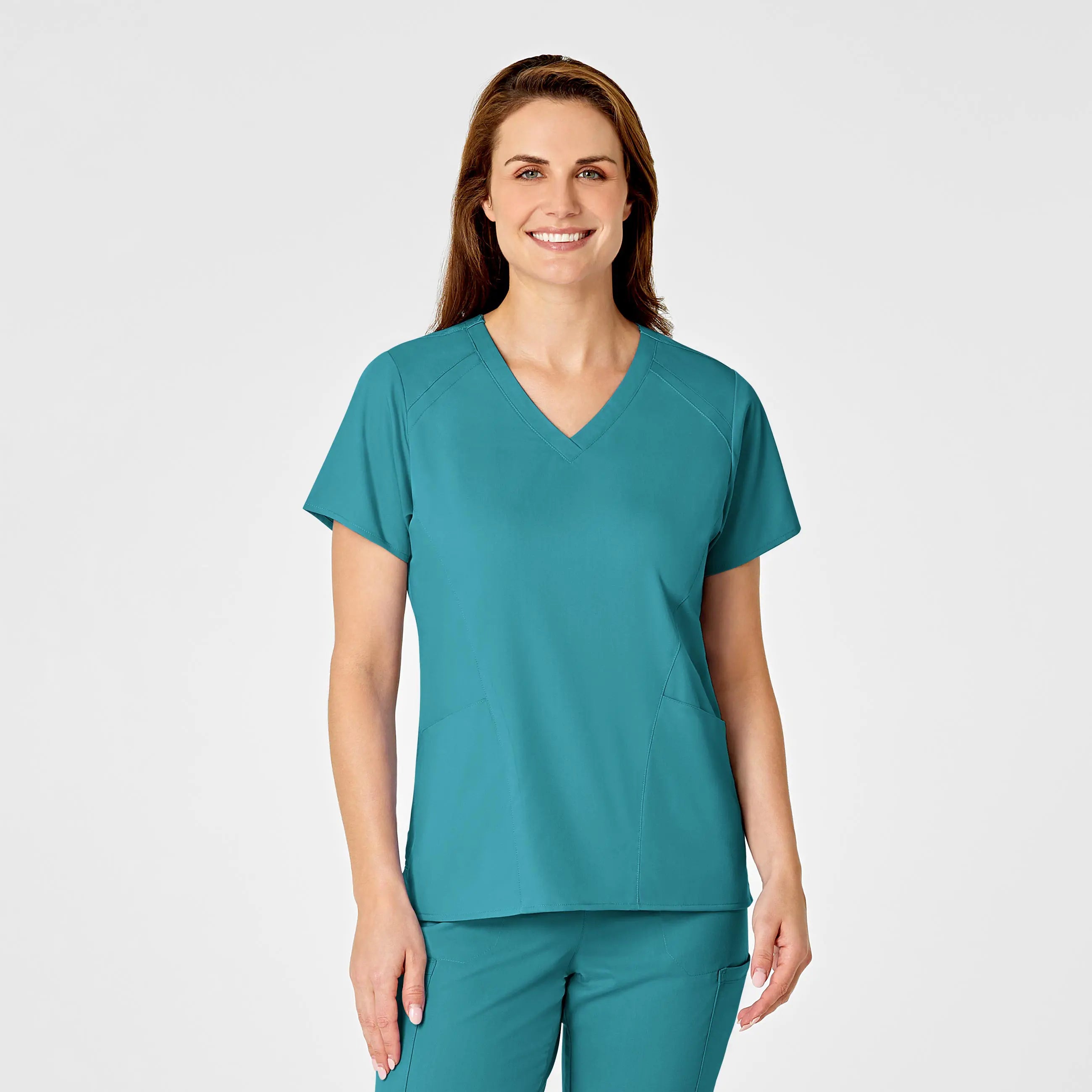 Wink Women's 4 Pocket V-Neck Scrub Top - Teal