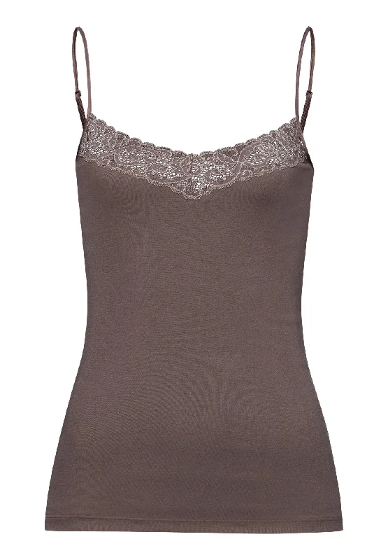 Moments V-Neck Cotton Camisole | Stonewash 71485-2756