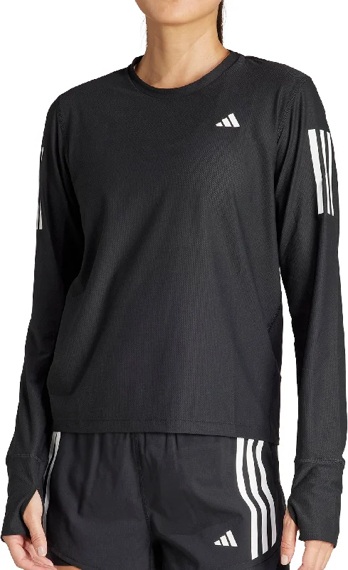 adidas Own The Run Long Sleeve Womens Running Top - Black