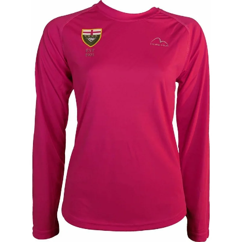 More Mile Vision ESAA Long Sleeve Womens Running Top - Pink