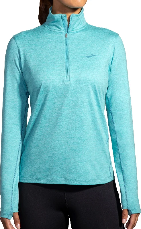 Brooks Dash Half Zip Long Sleeve Womens Running Top - Blue