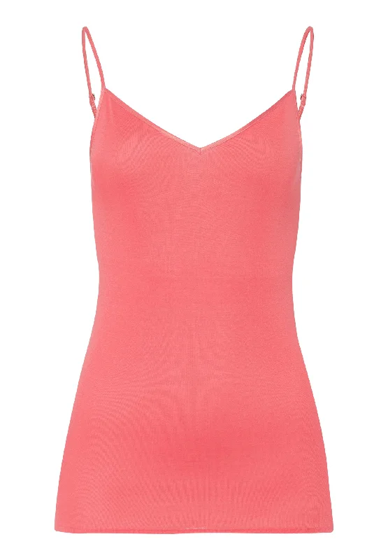 Cotton Seamless V-Neck Cotton Camisole | Porcelain Rose 71601-2309