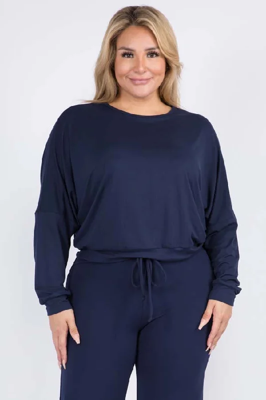 Plus Size Comfy Long Sleeve Top