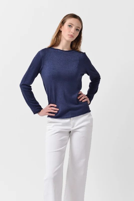 Mary - Crewneck Sweater - Navy