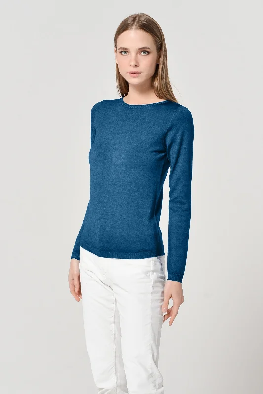 Melvich Crew Neck Sweater - Lake