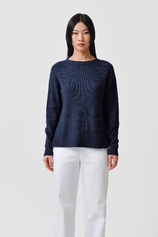 Milton Crewneck Sweater - Navy