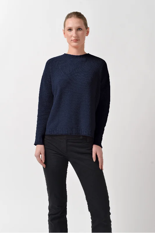 Mosshill Crew Neck Sweater - Navy