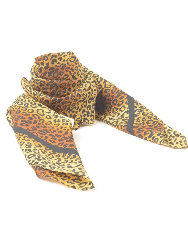 Leopard Print Scarf - M