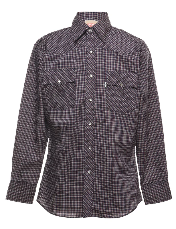 Levi's Checked Western Shirt - M