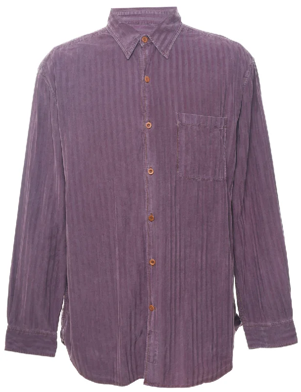 Lilac Corduroy Shirt - L