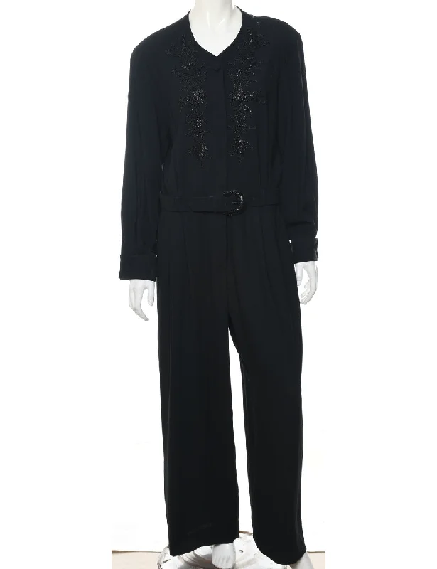 Liz Claiborne Beaded Jumpsuit - L