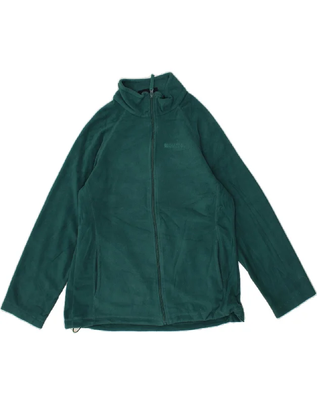 MOUNTAIN WAREHOUSE Womens Fleece Jacket UK 10 Small Green Polyester