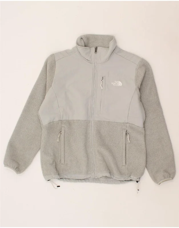 THE NORTH FACE Womens Fleece Jacket  UK 16 Large Grey Colourblock