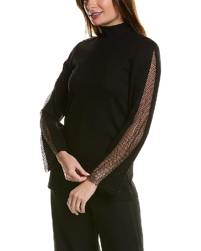 Anne Klein Fishnet Sweater