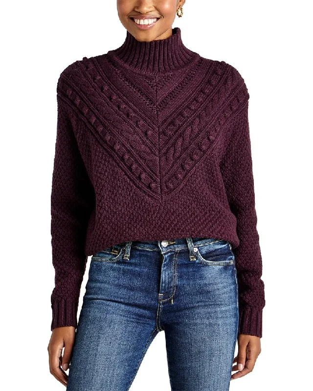 Splendid Maggie Turtleneck Wool-Blend Sweater