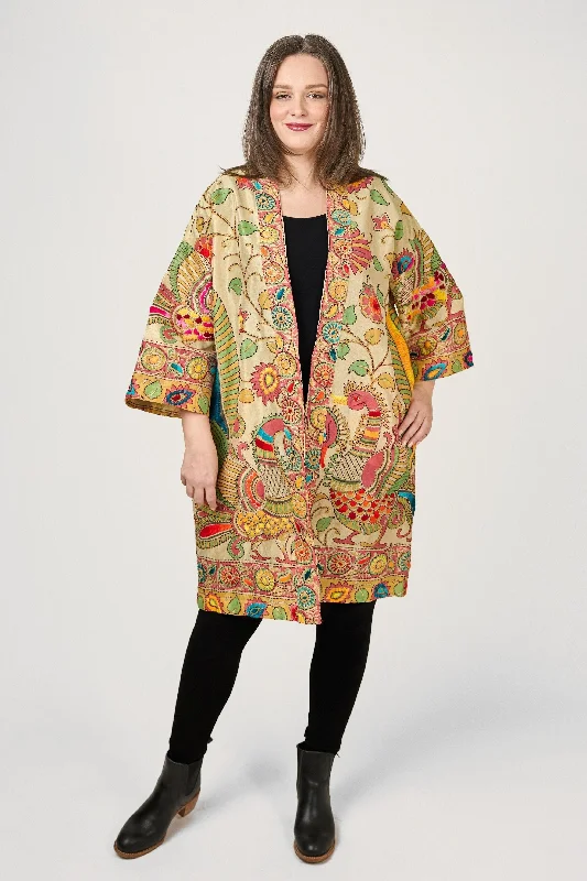 Vintage Peacock Kimono