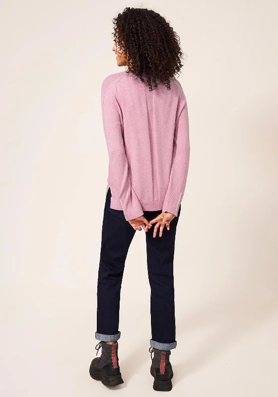 White Stuff Urban Crew Fine Knit Jumper, Pink