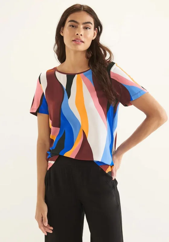 Street One Abstract Print T-Shirt, Multicoloured