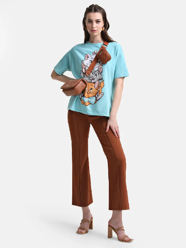 Aristocats Printed Graphic Long T-Shirt