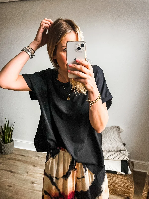 Cap Sleeve Boxy T-Shirt