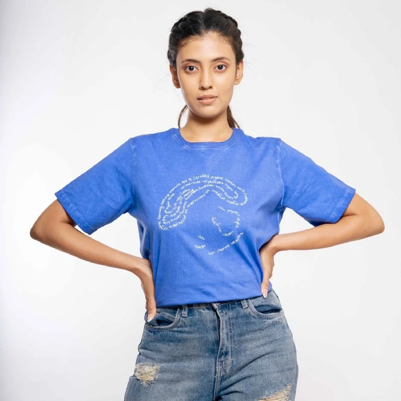 Cultivate - 100% Organic Cotton Unisex T-shirt - Blue