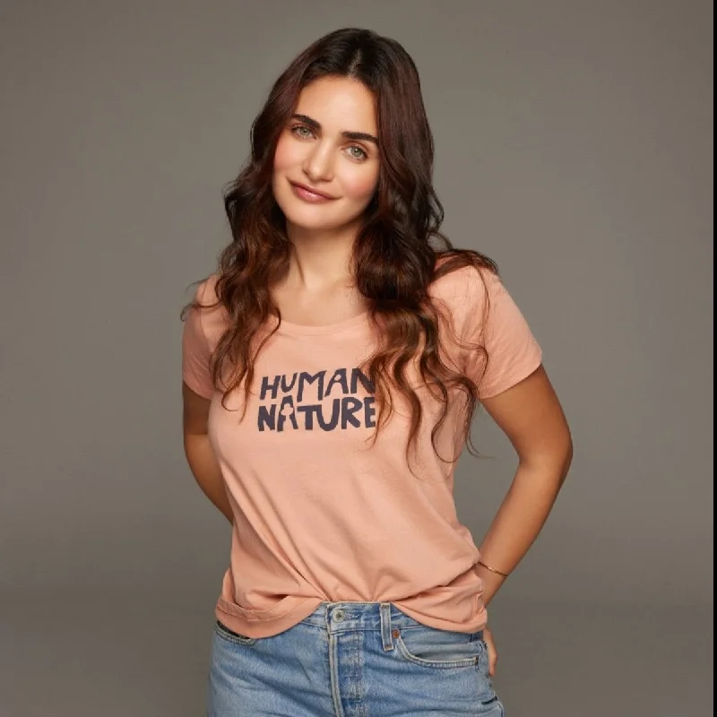 Human Nature Womens Organic Cotton T-shirt | Rose