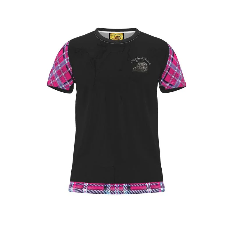 TRP Twisted Patterns 06: Digital Plaid 01-04A Ladies Designer T-shirt