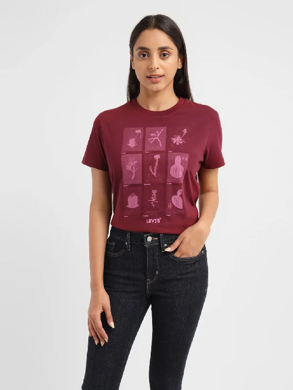 Women's Graphic Crew Neck T-shirt