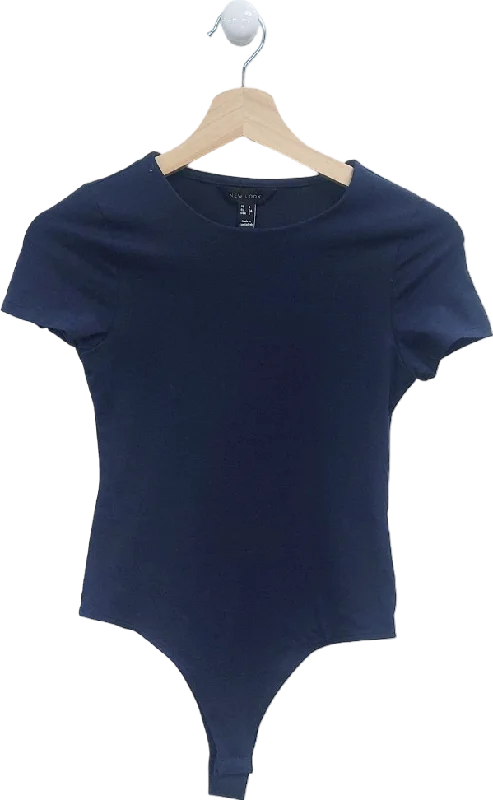 New Look Blue Crew Neck Body UK 6