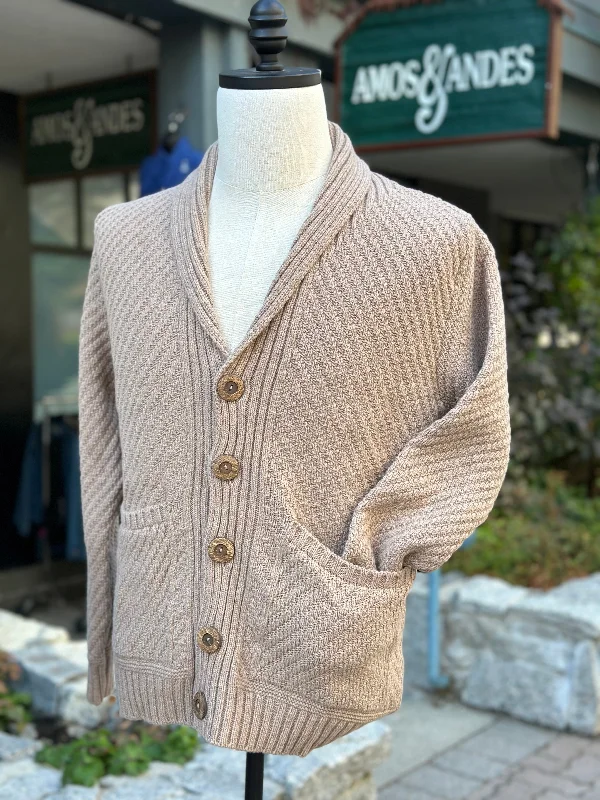 Irish - Button Cardigan - Camel