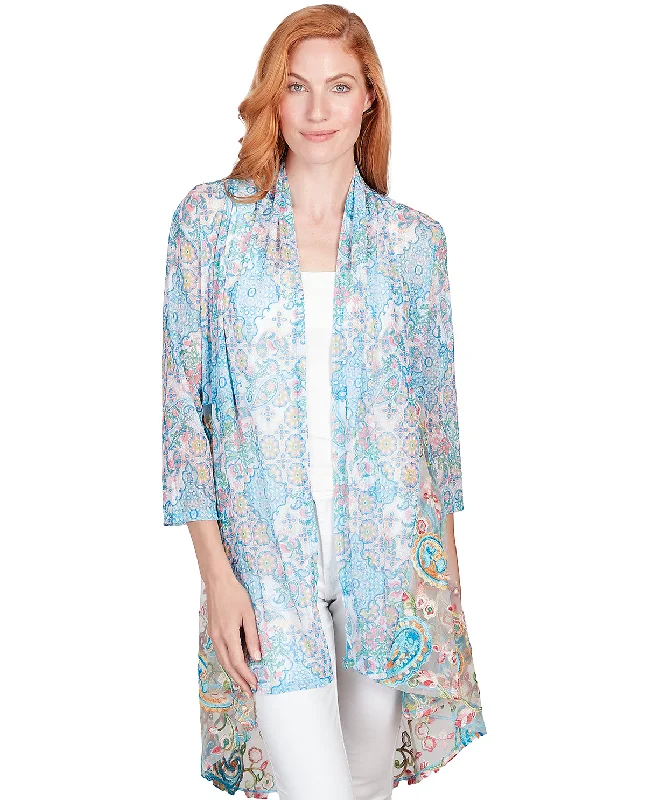 Ruby Road Garden Variety Paisley Combo Cardigan