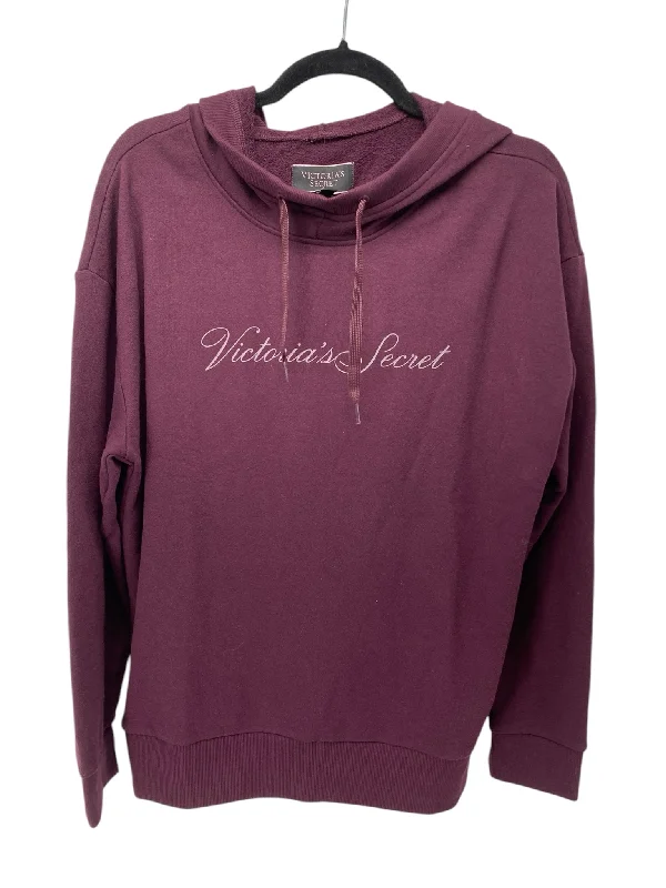 Victoria Secret Misses Size Medium Burgundy Hoodie