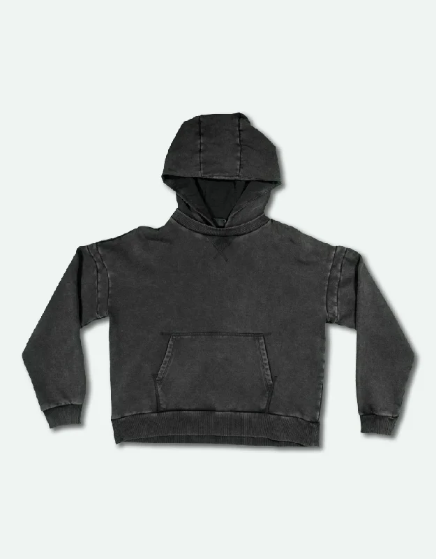 Women's Recycled Fleece Hoodie - Mineral Black