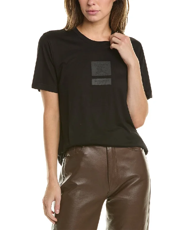 Burberry Ekd Silk-Blend T-Shirt