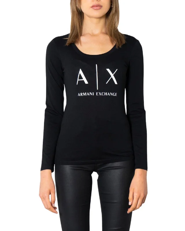 Armani Exchange  Women's Long Sleeve T-Shirt  Black