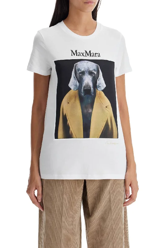 Max Mara T-Shirt With Wegman Print