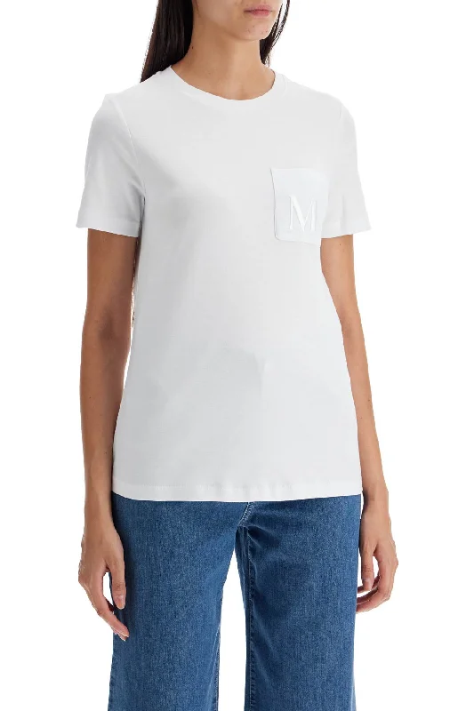 's Max Mara 'madera' Embroidered Pocket T-Shirt