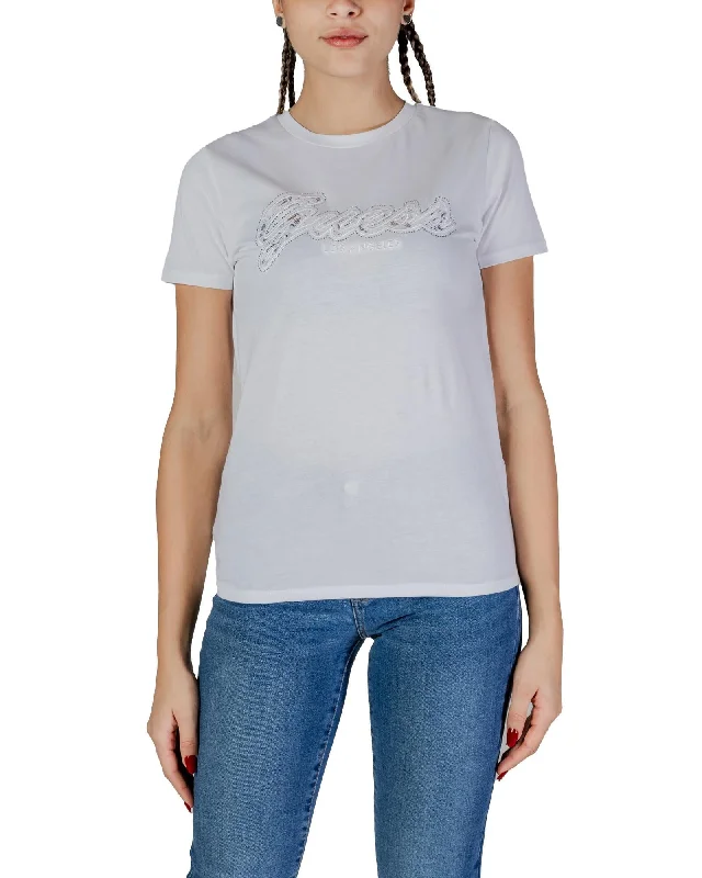 Guess Short Sleeve Round Neck Cotton T-Shirt