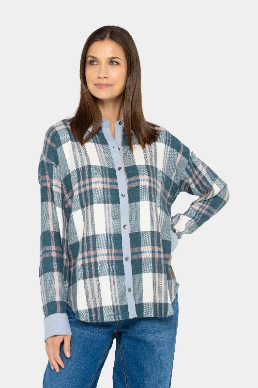 Brushed Woven Waffle Shirt