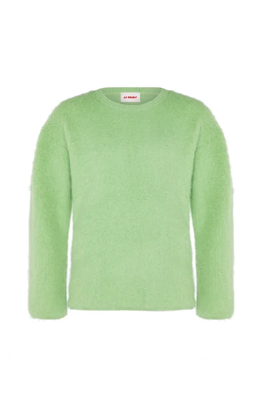 SURI KNITTED MINT CREWNECK